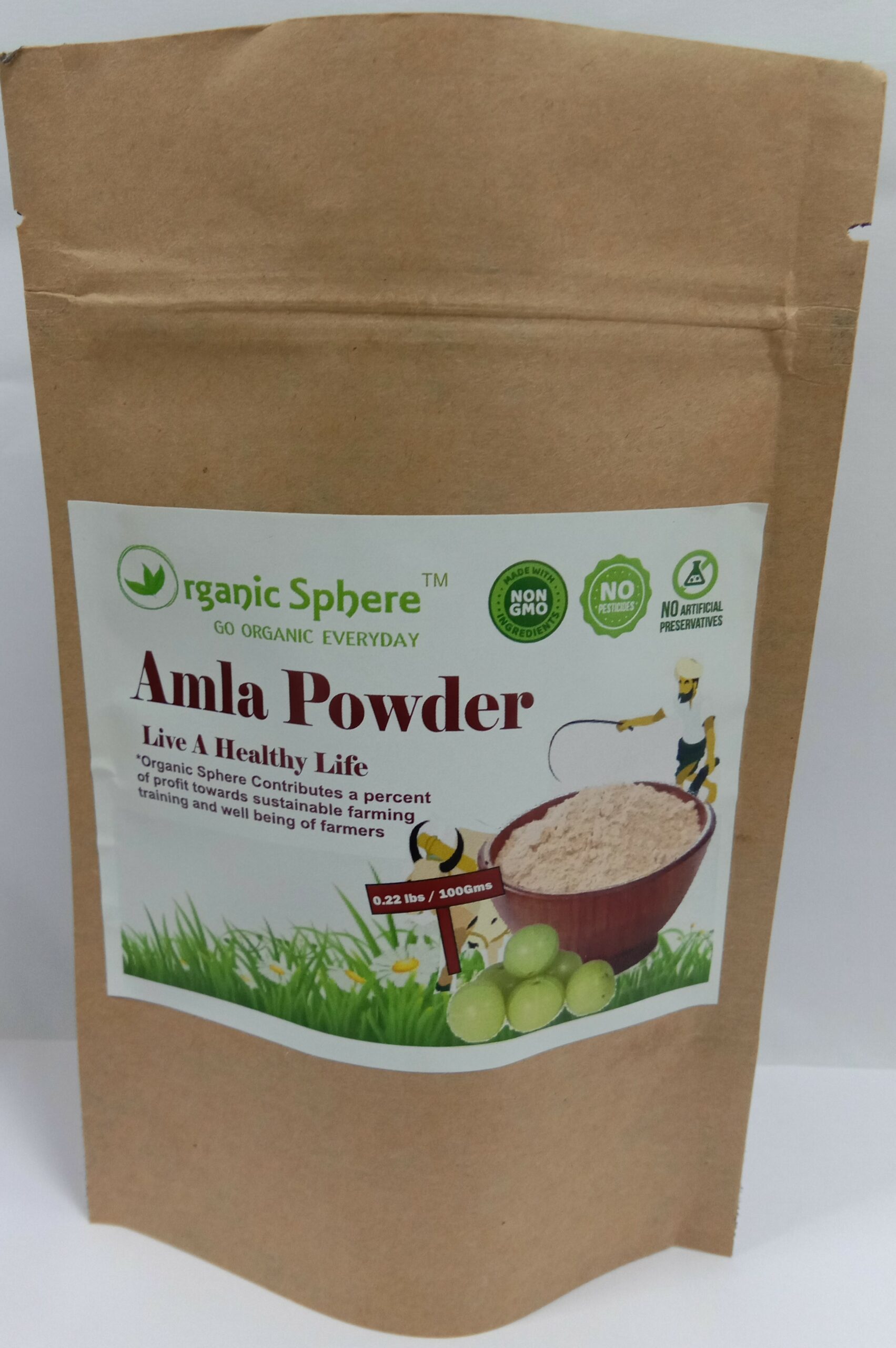 Organic Amla Powder (100g) | Buy Online - Organic Sphere