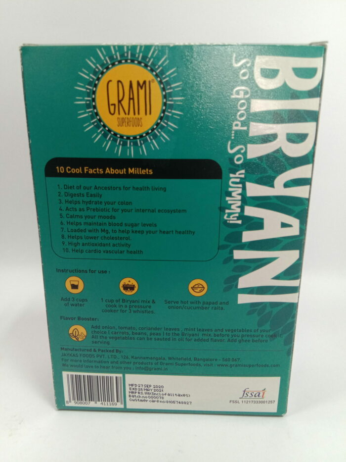 Millet Biryani Mix Millet Biryani Mix